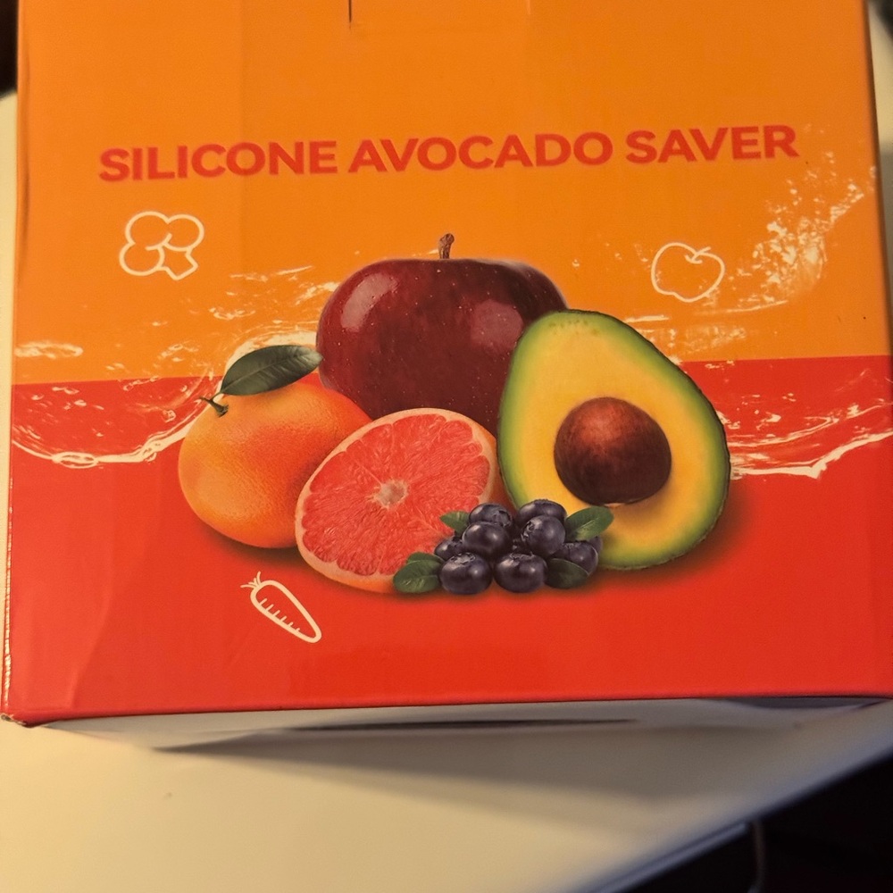 Silicone Avocado Keeper - Vibrant Orange
